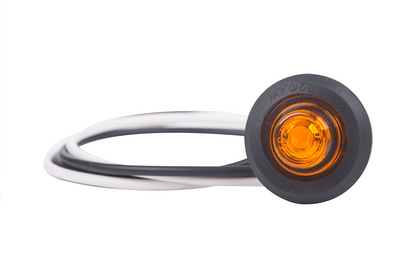 High-visibility amber led marker light for enhanced safety on semitrucks, trailers, and commercial vehicles on heavy duty semitrucks, box trucks, trailers, vocational, passenger, fire trucks, and commercial vehicles.