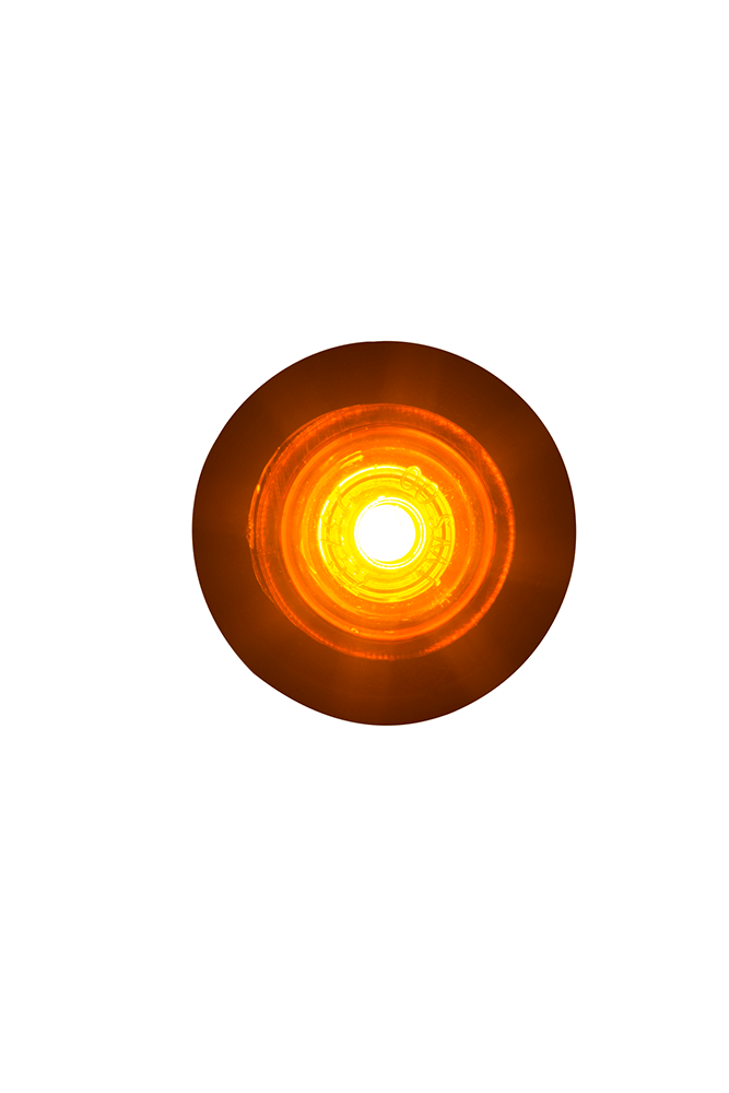 High-visibility amber led marker light for enhanced safety on semitrucks, trailers, and commercial vehicles on heavy duty semitrucks, box trucks, trailers, vocational, passenger, fire trucks, and commercial vehicles.