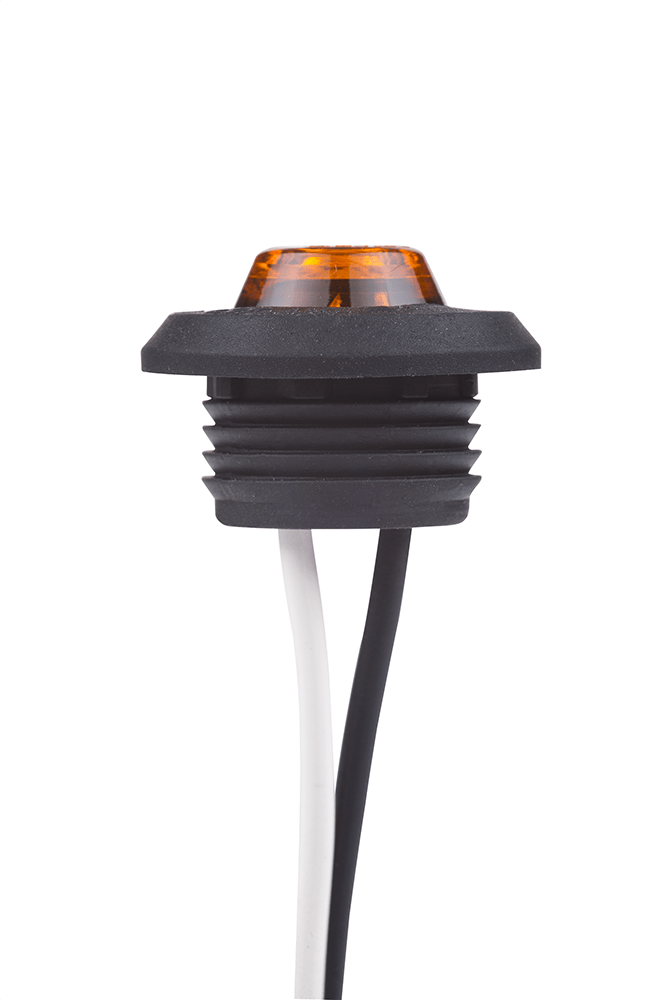 High-visibility amber led marker light for enhanced safety on semitrucks, trailers, and commercial vehicles on heavy duty semitrucks, box trucks, trailers, vocational, passenger, fire trucks, and commercial vehicles.