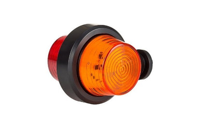 High-visibility red led marker light for enhanced safety on heavy duty semitrucks, trailers, vocational, passenger, fire trucks, and commercial vehicles.