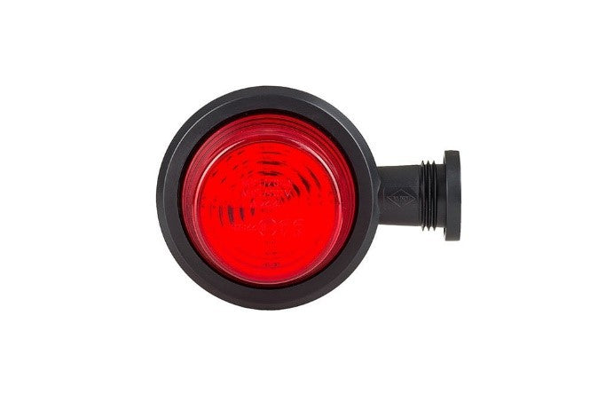 High-visibility red led marker light for enhanced safety on heavy duty semitrucks, trailers, vocational, passenger, fire trucks, and commercial vehicles.