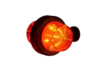 High-visibility red led marker light for enhanced safety on heavy duty semitrucks, trailers, vocational, passenger, fire trucks, and commercial vehicles.