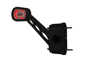 Reverse motion sensor marker light for improved safety and visibility during backing maneuvers on heavy duty semitrucks, box trucks, trailers, vocational, passenger, fire trucks, and commercial vehicles.