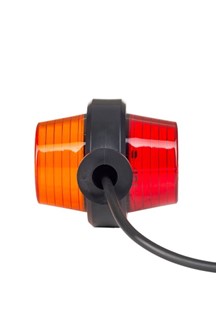 High-visibility red led marker light for enhanced safety on heavy duty semitrucks, trailers, vocational, passenger, fire trucks, and commercial vehicles.