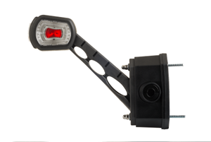 Reverse motion sensor marker light for improved safety and visibility during backing maneuvers on heavy duty semitrucks, box trucks, trailers, vocational, passenger, fire trucks, and commercial vehicles.