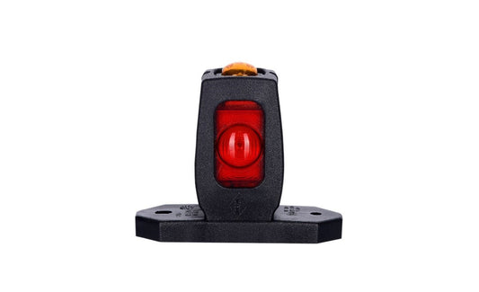 High-visibility red led marker light for enhanced safety on heavy duty semitrucks, trailers, vocational, passenger, fire trucks, and commercial vehicles.