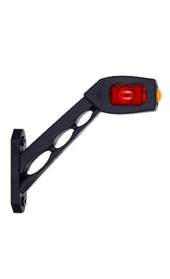 High-visibility red led marker light for enhanced safety on heavy duty semitrucks, trailers, vocational, passenger, fire trucks, and commercial vehicles.