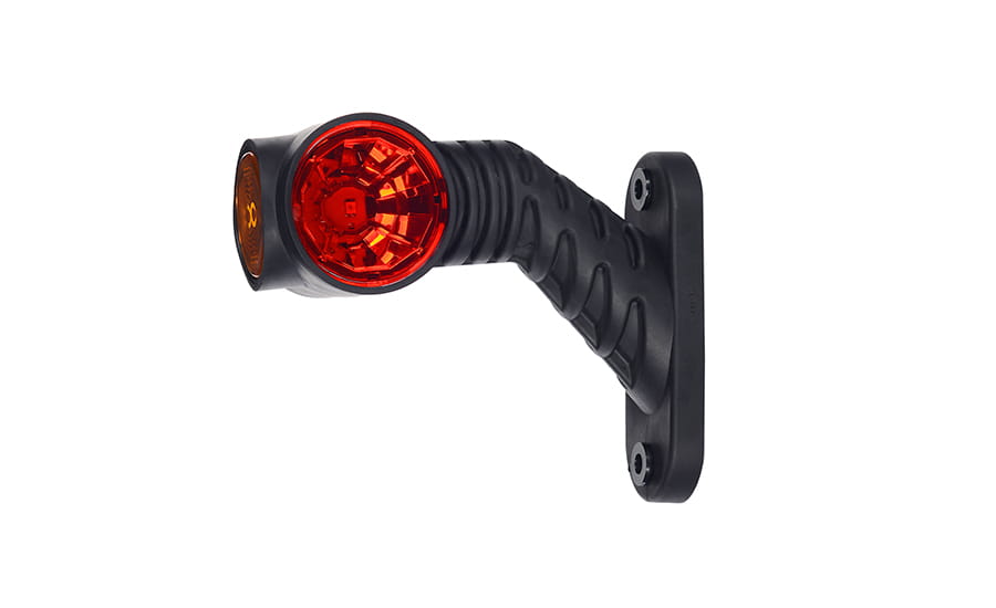 High-visibility red led marker light for enhanced safety on semitrucks, trailers, and commercial vehicles on heavy duty semitrucks, box trucks, trailers, vocational, passenger, fire trucks, and commercial vehicles.